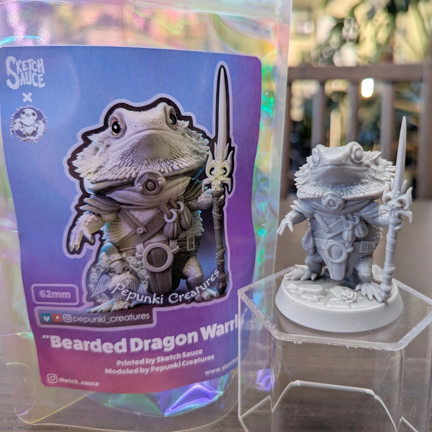Pepunki Creatures - Bearded Dragon Warrior