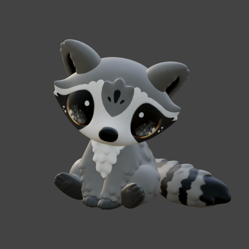 Leylina Figurines - Sept 2024 - Raccoon