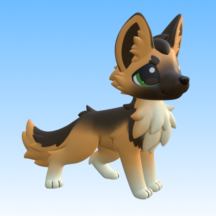 Leylina Figurines - March 2026 - German Shepherd