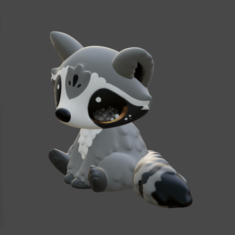 Leylina Figurines - Sept 2024 - Raccoon