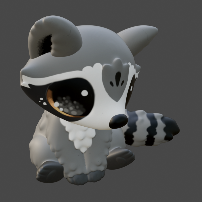 Leylina Figurines - Sept 2024 - Raccoon