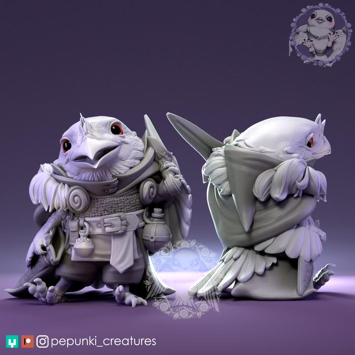 Pepunki Creatures - Frogmouth Knight