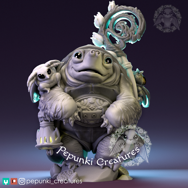 Pepunki Creatures - Pignose Turtle Druid