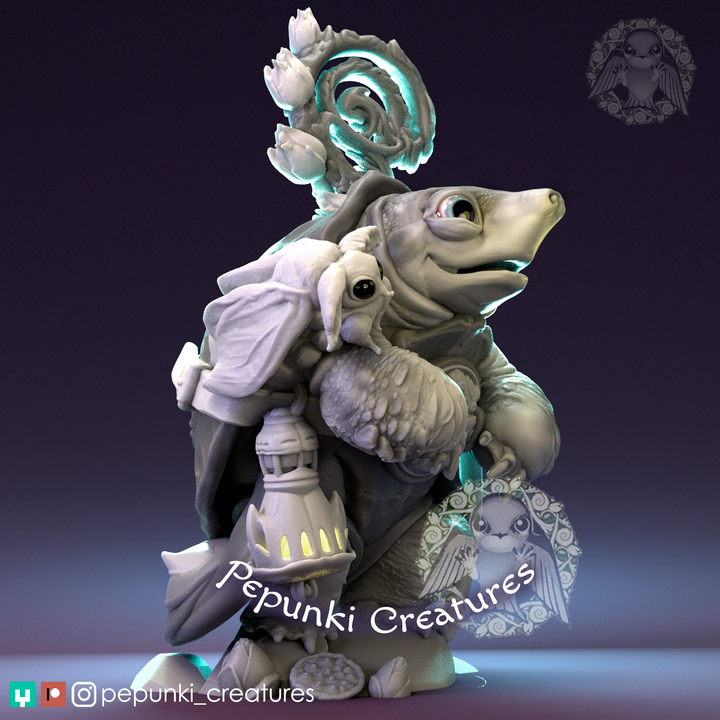 Pepunki Creatures - Pignose Turtle Druid