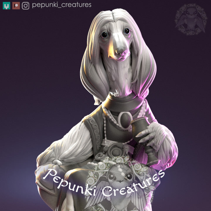 Pepunki Creatures - Elegant Afghan Hound