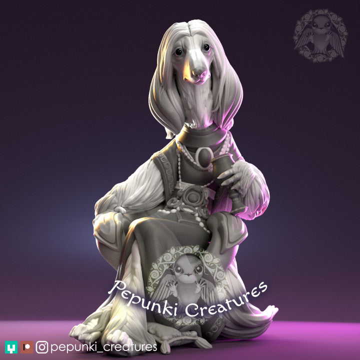 Pepunki Creatures - Elegant Afghan Hound
