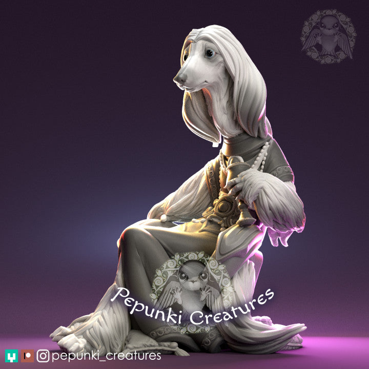 Pepunki Creatures - Elegant Afghan Hound