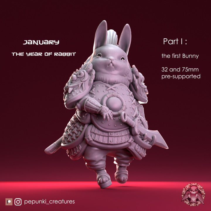 Pepunki Creatures - Bunny Warrior