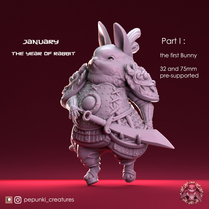 Pepunki Creatures - Bunny Warrior