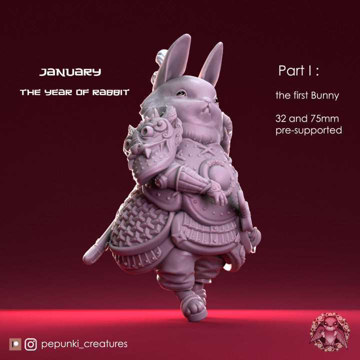 Pepunki Creatures - Bunny Warrior