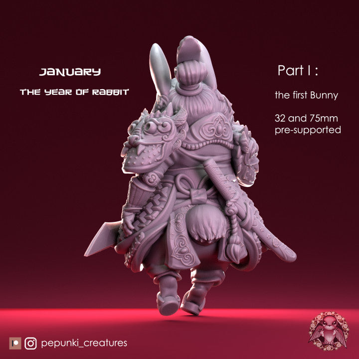 Pepunki Creatures - Bunny Warrior