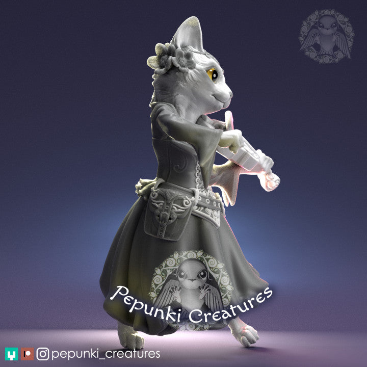 Pepunki Creatures - Feline Fiddler