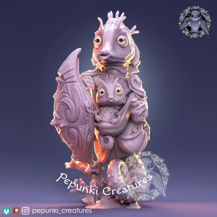 Pepunki Creatures - Papa Seahorse Guardsman