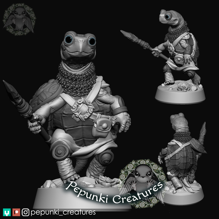 Pepunki Creatures - Turtle Spearman