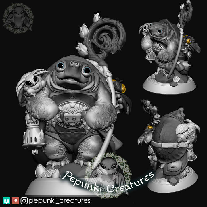 Pepunki Creatures - Pignose Turtle Druid