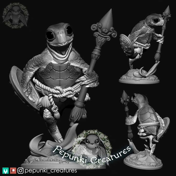 Pepunki Creatures - Sea Turtle Spearman