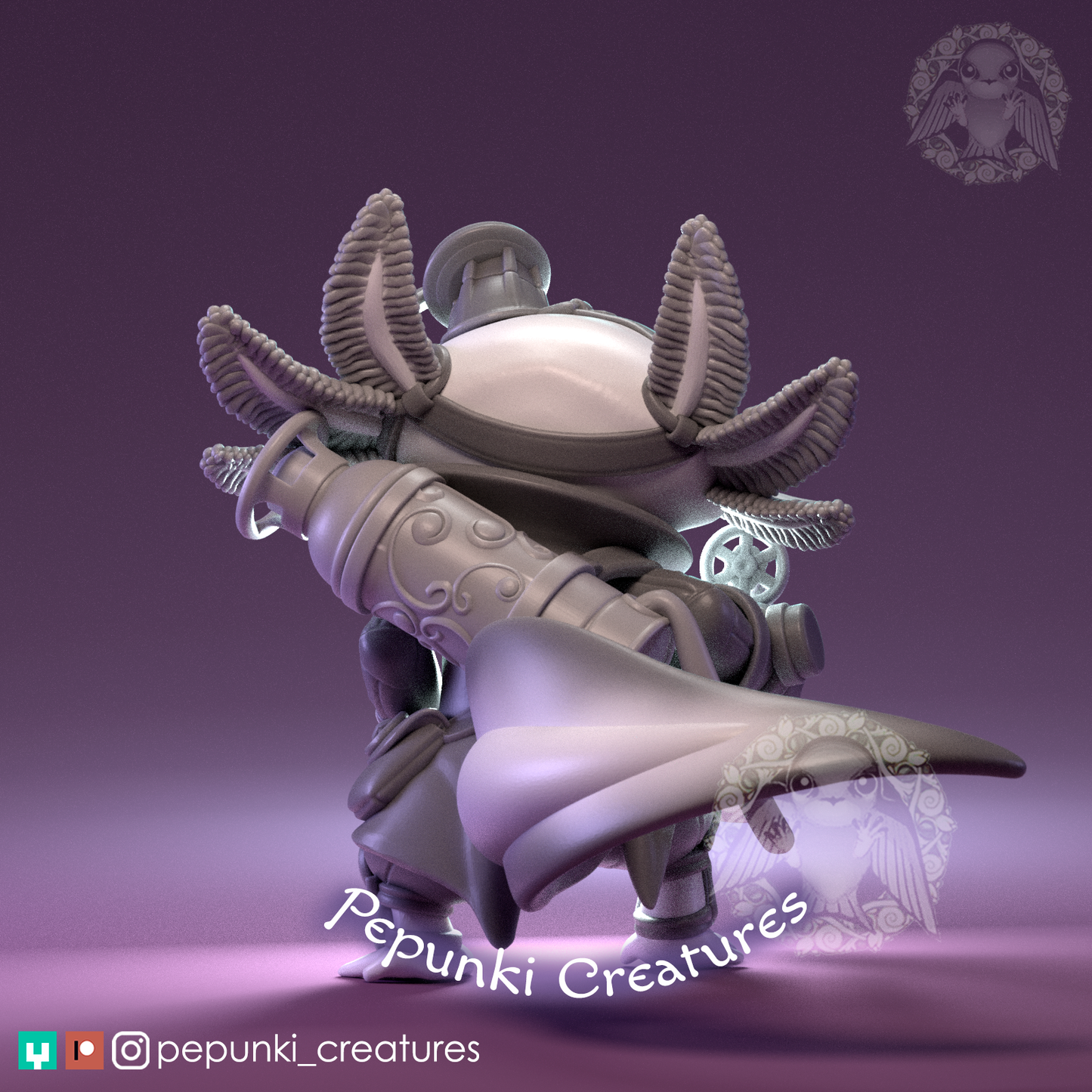 Pepunki Creatures - Axolotl Artificer