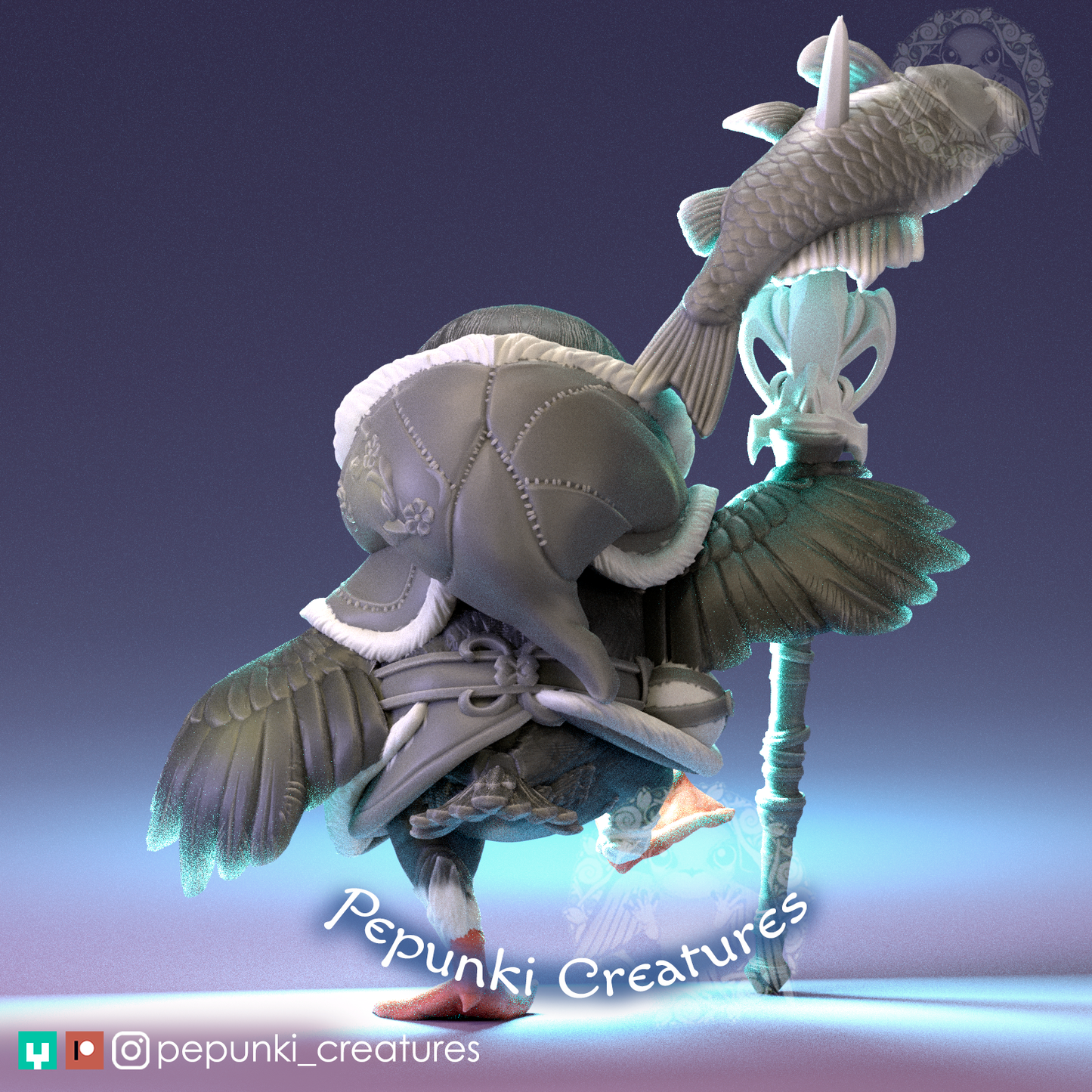 Pepunki Creatures - Puffin Spearfisher