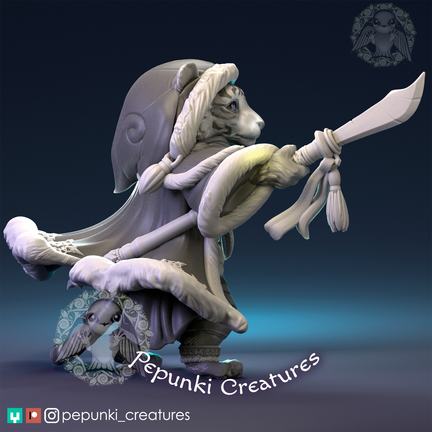 Pepunki Creatures - Siberian Tiger Warrior