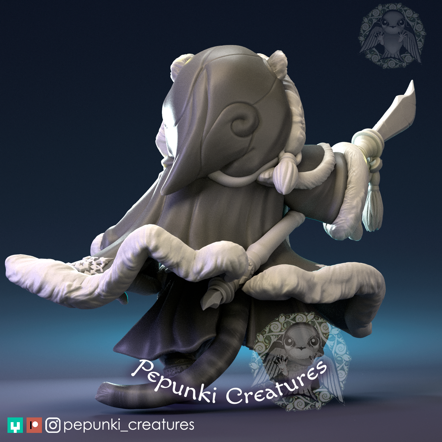 Pepunki Creatures - Siberian Tiger Warrior