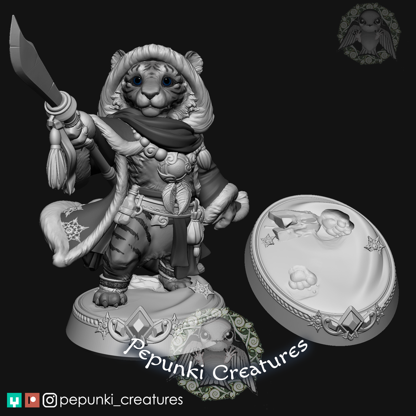 Pepunki Creatures - Siberian Tiger Warrior
