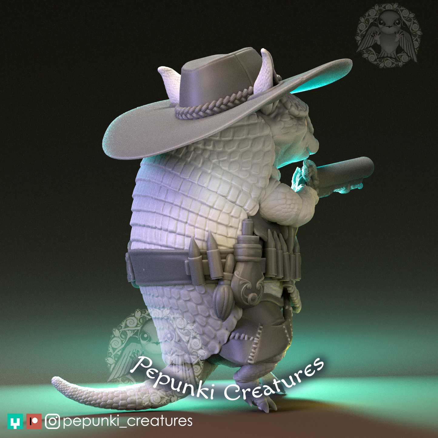 Pepunki Creatures - Armadillo Sharpshooter