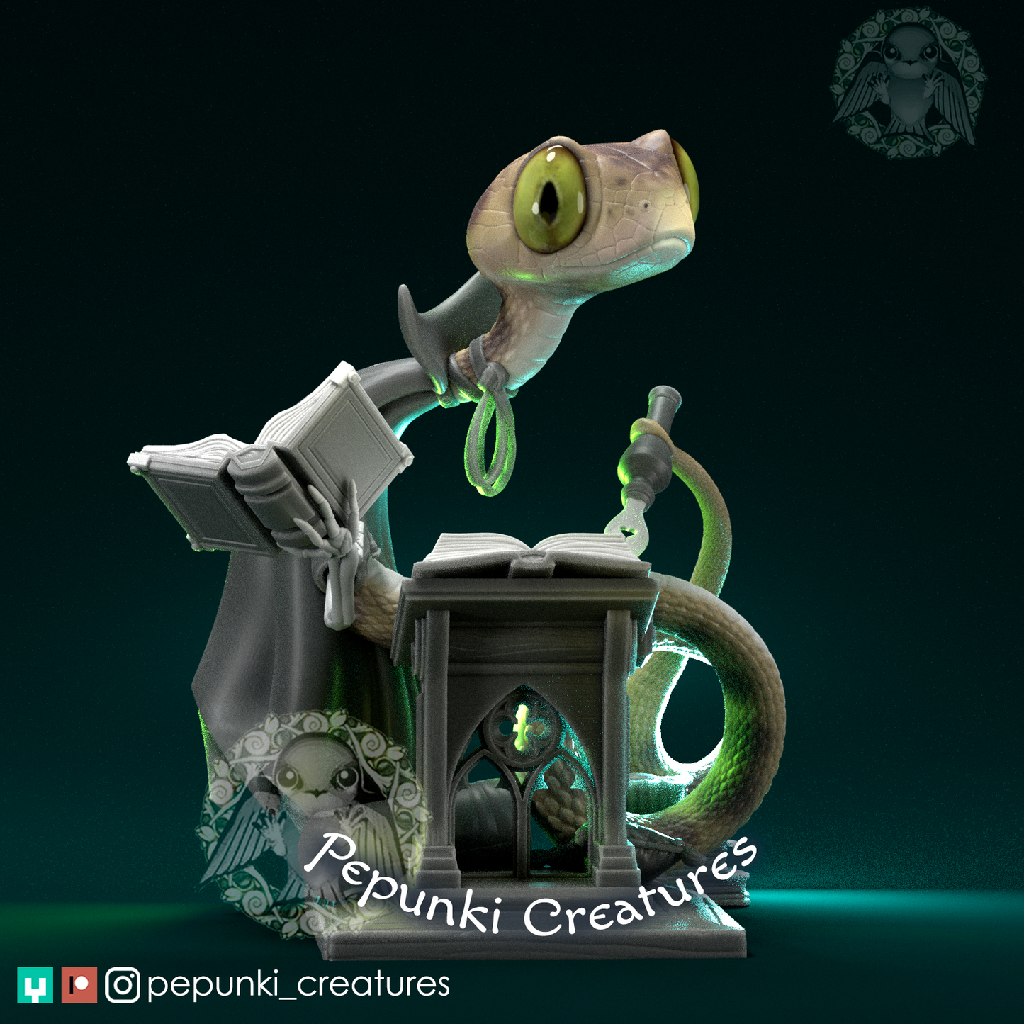 Pepunki Creatures - Blunt-Headed Tree Snake Archivist