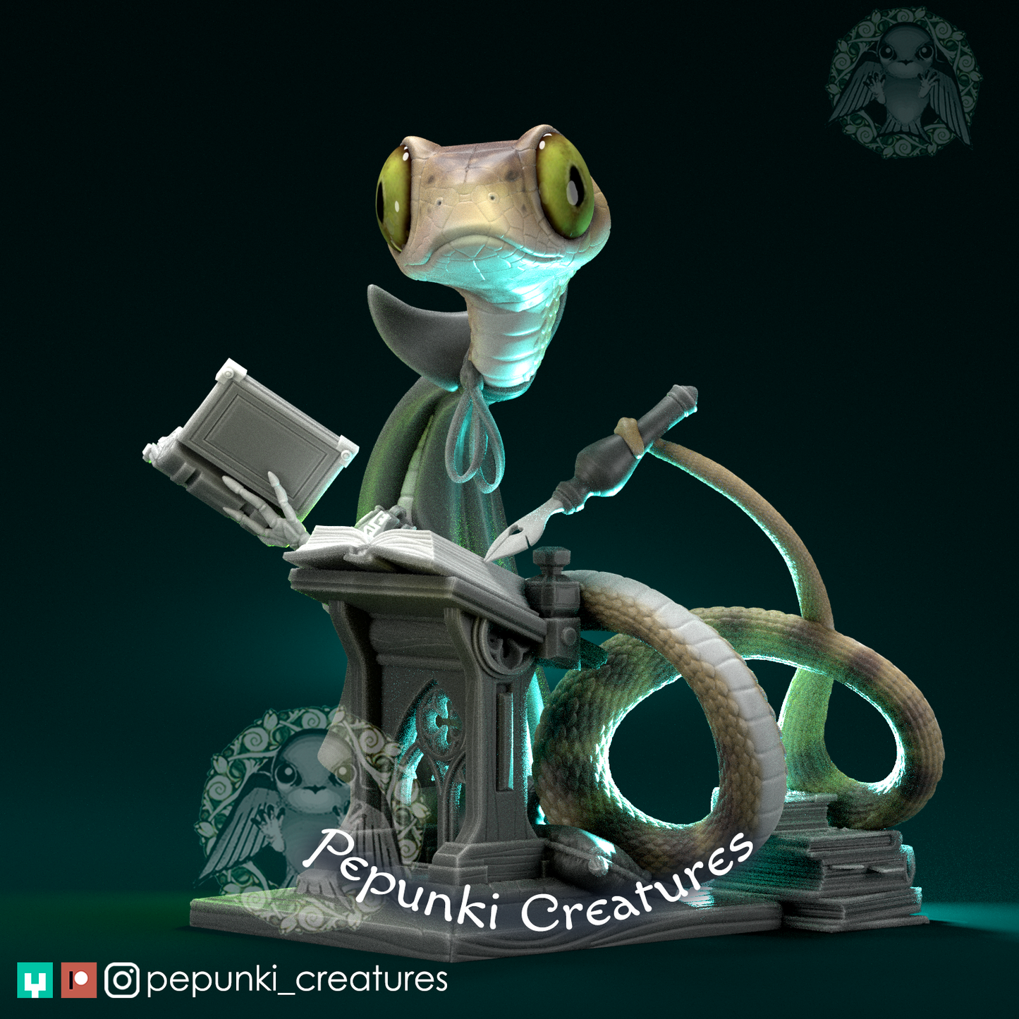 Pepunki Creatures - Blunt-Headed Tree Snake Archivist