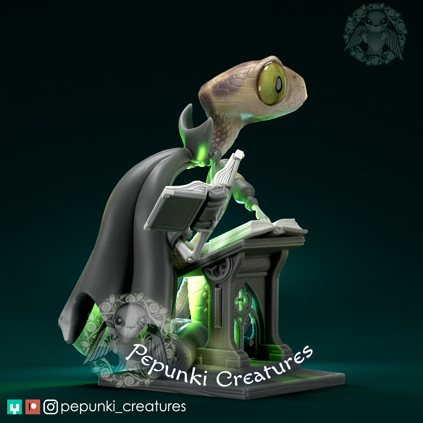 Pepunki Creatures - Blunt-Headed Tree Snake Archivist