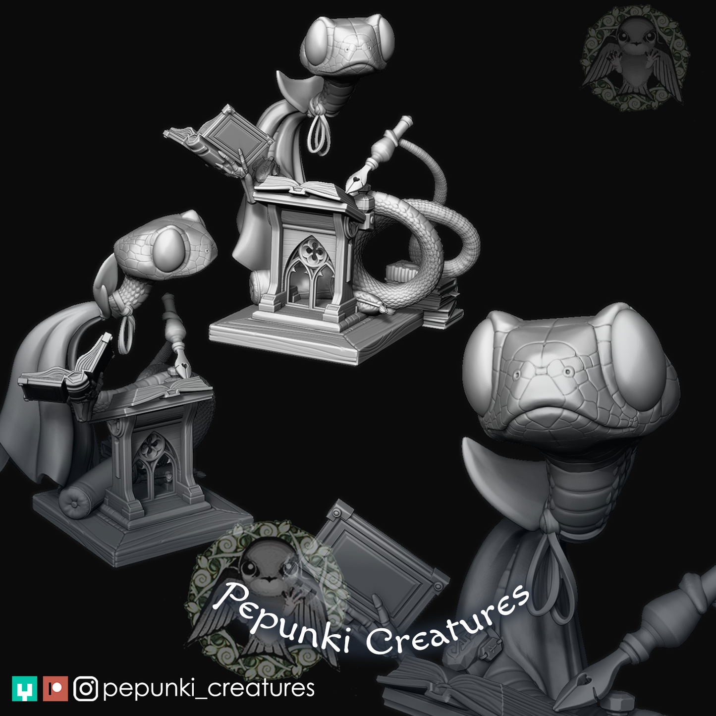 Pepunki Creatures - Blunt-Headed Tree Snake Archivist