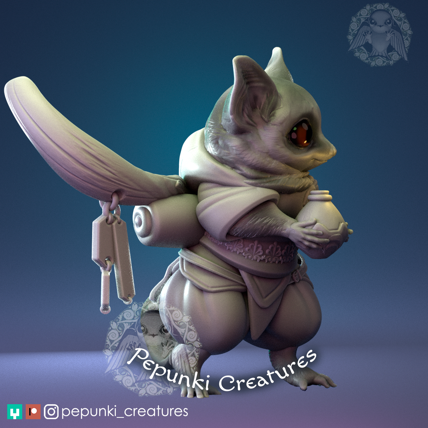 Pepunki Creatures - Bush Baby Monk