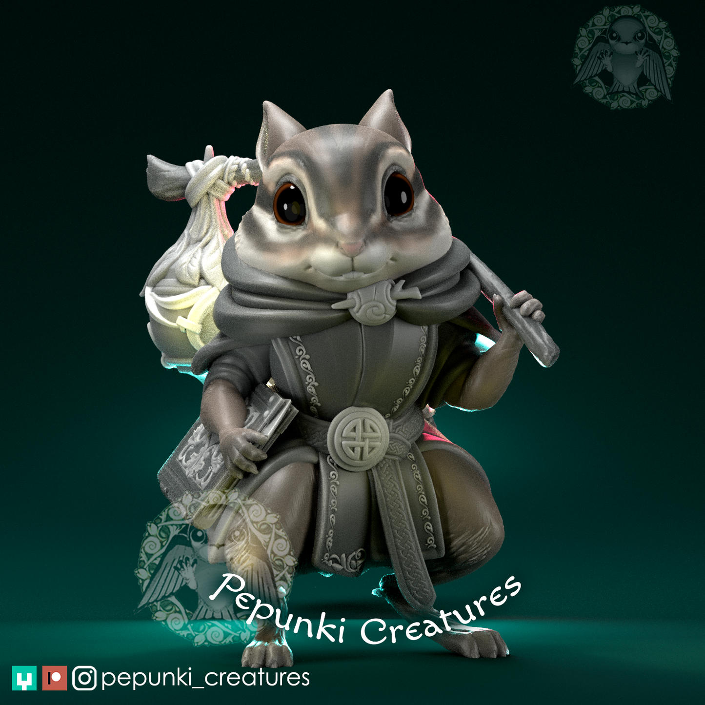 Pepunki Creatures - Chipmunk Traveller