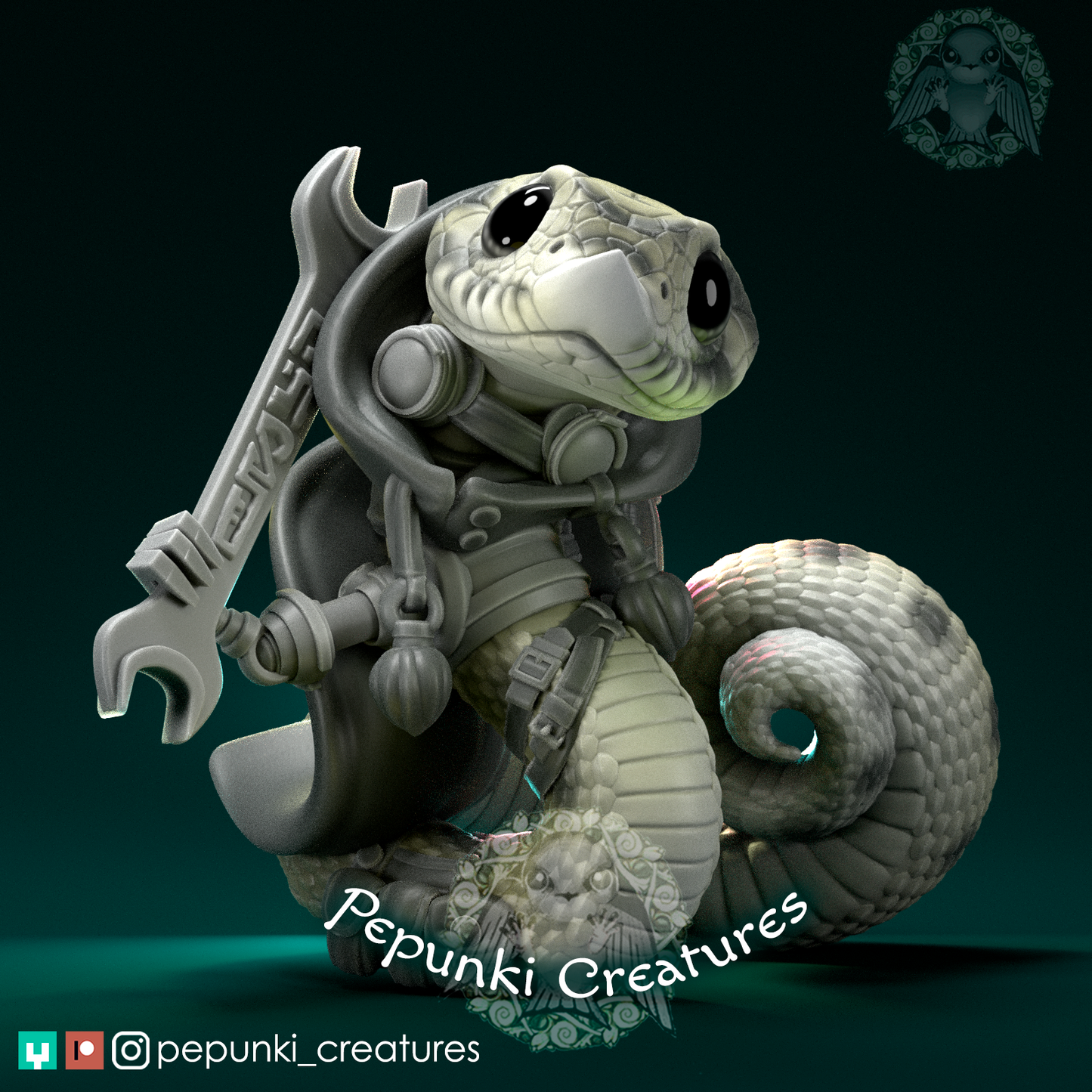 Pepunki Creatures - Hognose Snake Artificer