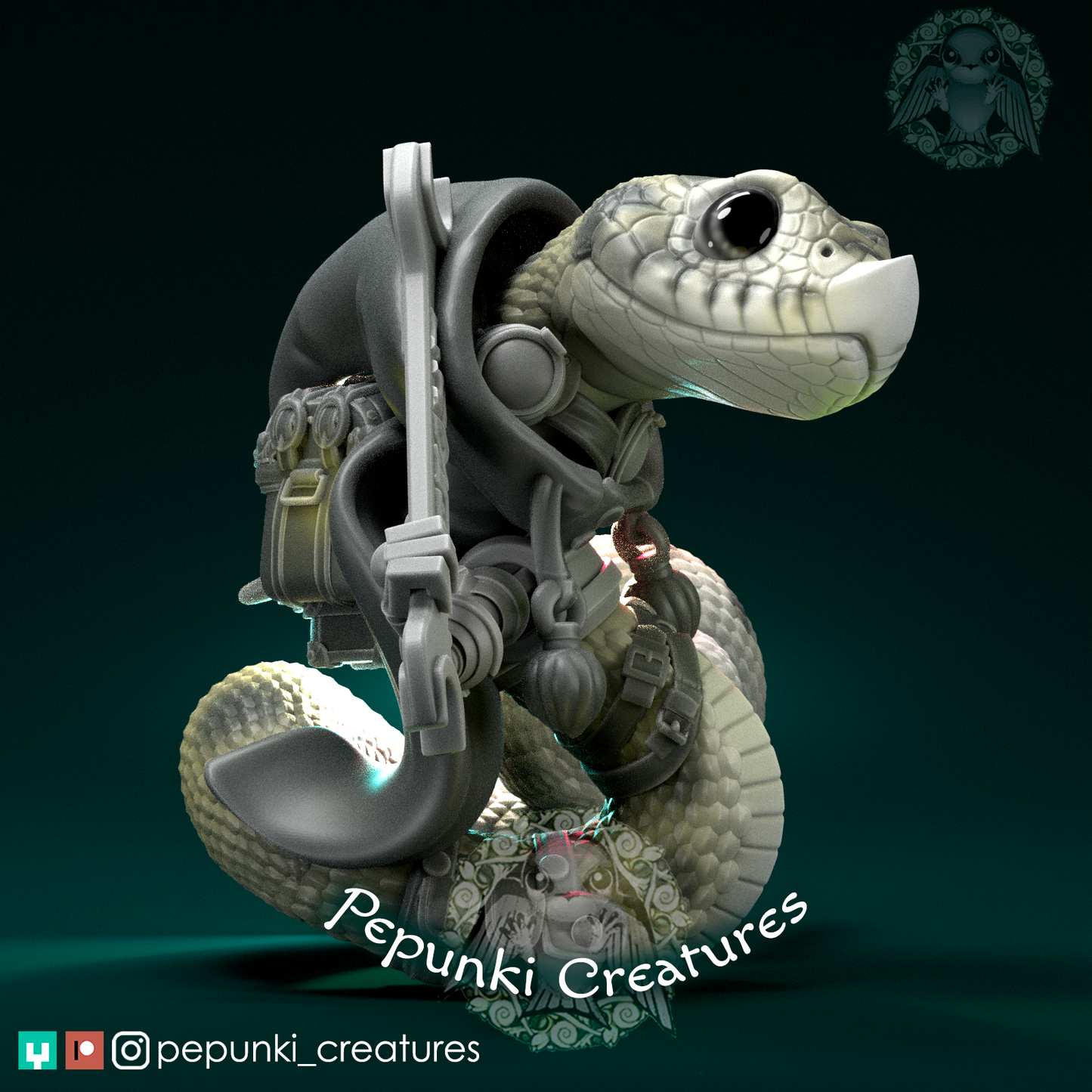 Pepunki Creatures - Hognose Snake Artificer