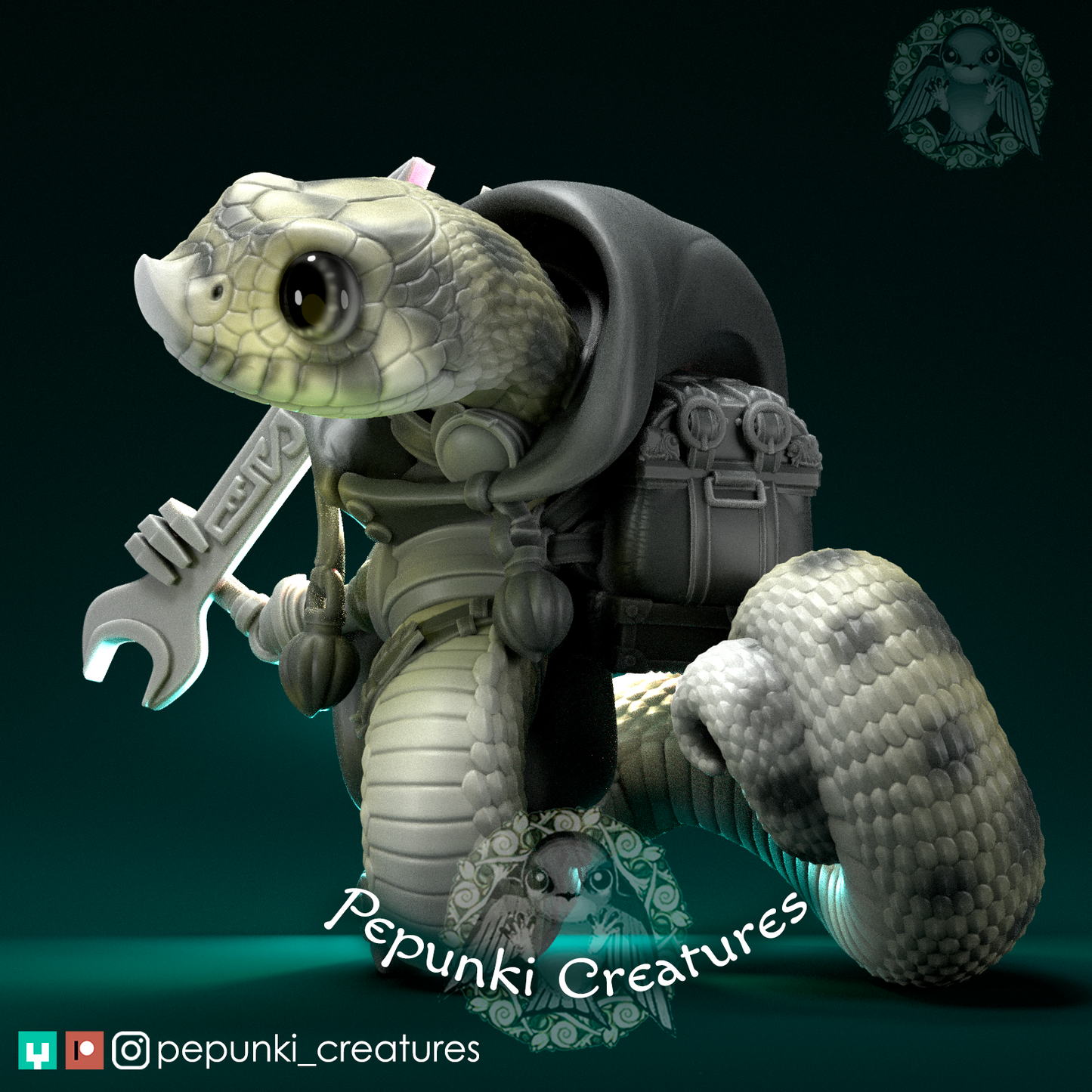 Pepunki Creatures - Hognose Snake Artificer