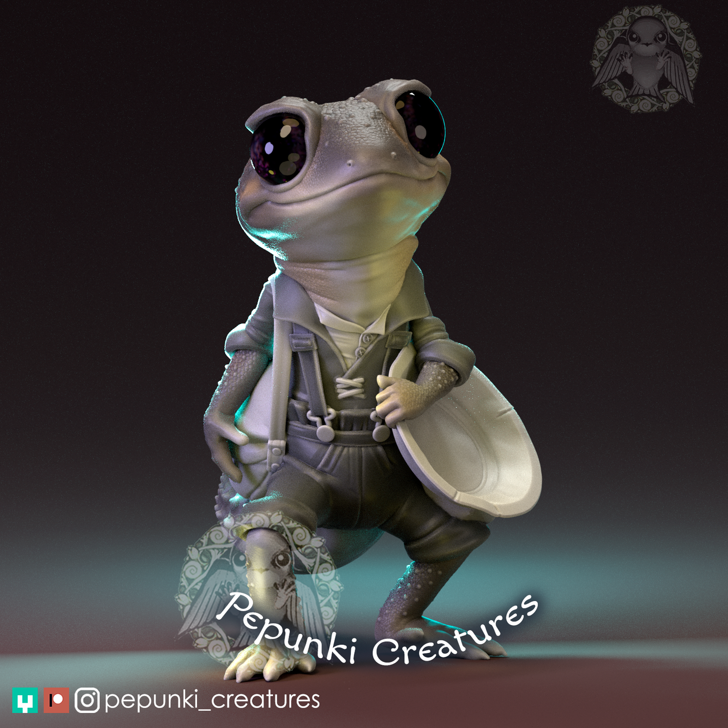 Pepunki Creatures - Knob-Tailed Gecko Gold Panner