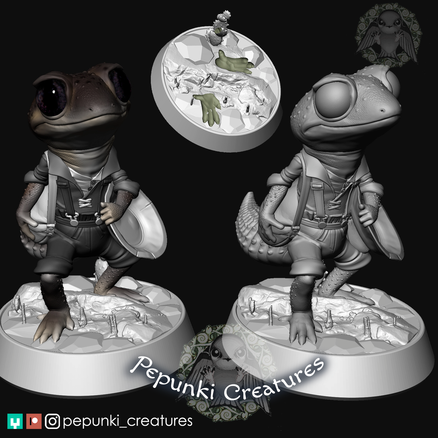 Pepunki Creatures - Knob-Tailed Gecko Gold Panner