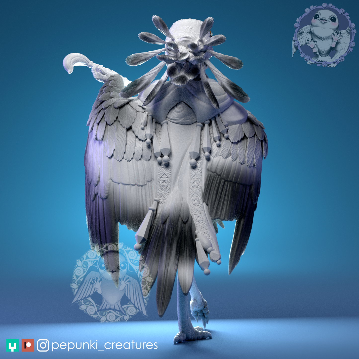 Pepunki Creatures - Secretary Bird