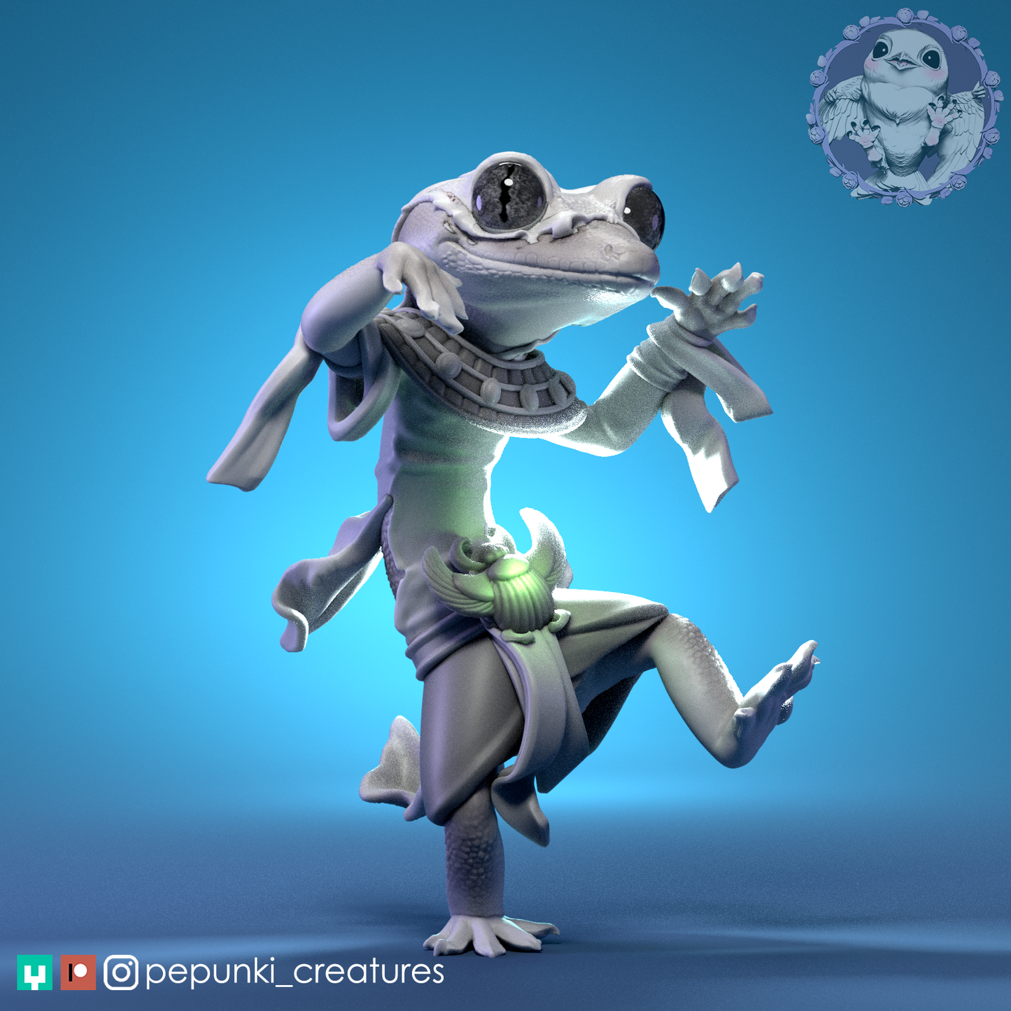 Pepunki Creatures - Gecko Mummy