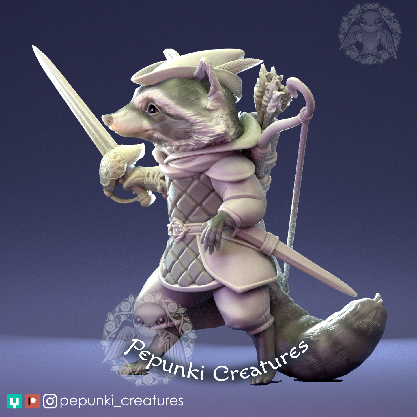 Pepunki Creatures - Raccoon Ranger