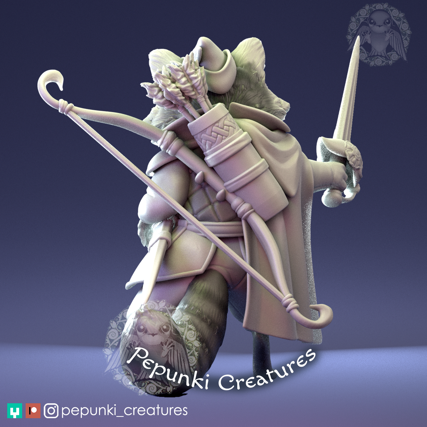 Pepunki Creatures - Raccoon Ranger