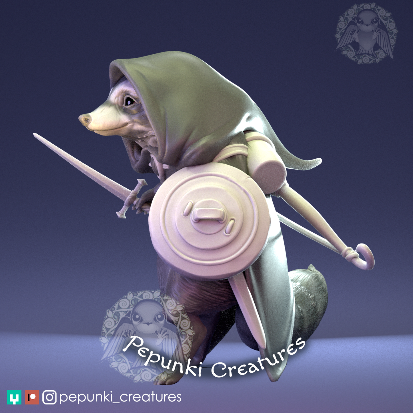 Pepunki Creatures - Raccoon Rogue