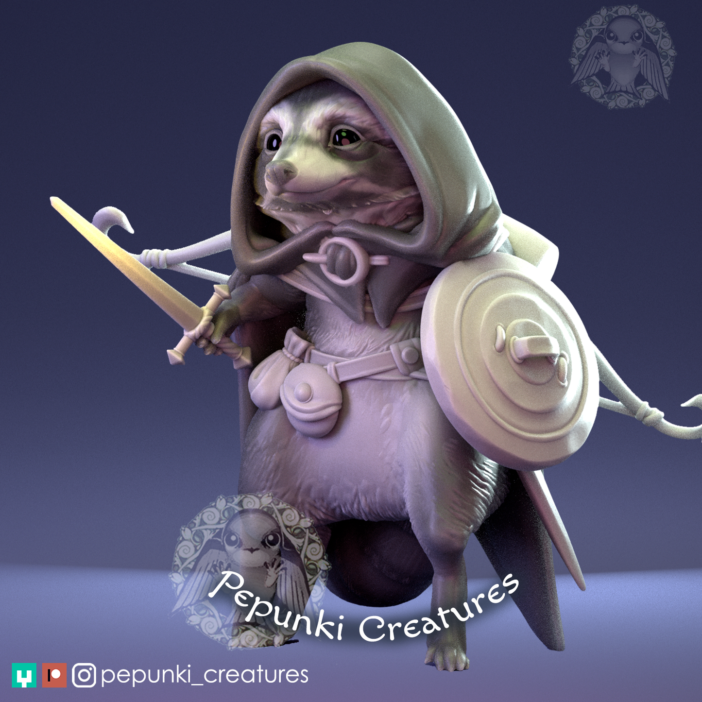 Pepunki Creatures - Raccoon Rogue