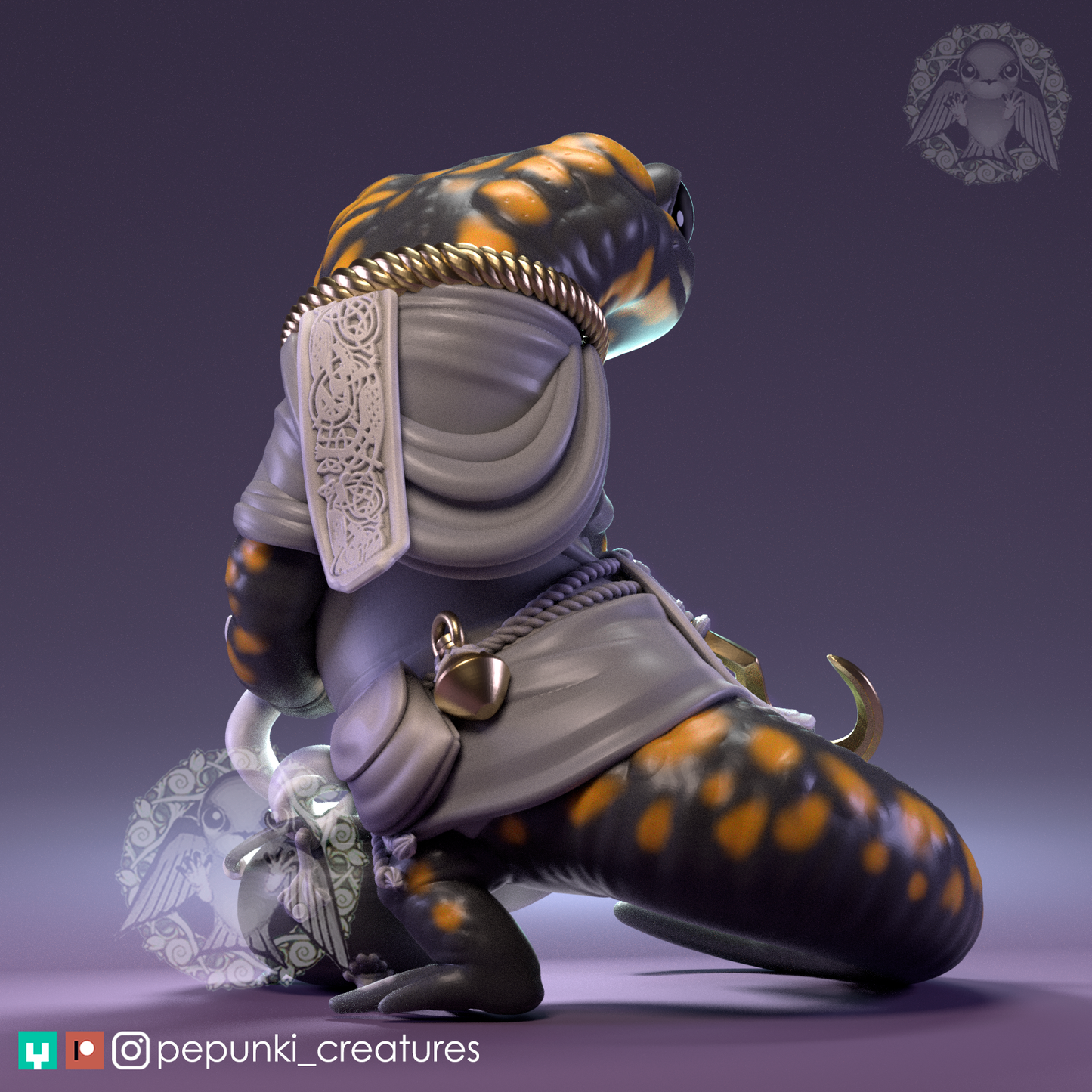 Pepunki Creatures - Salamander Alchemist