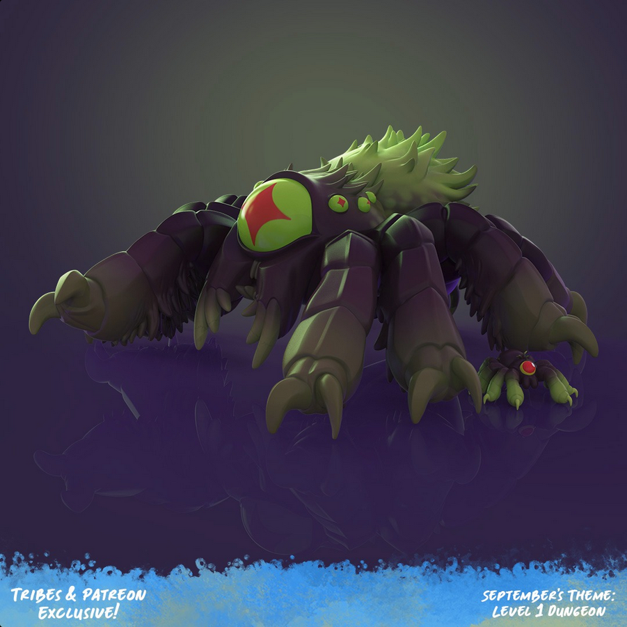 FFA - Level 1 Dungeon - Big Mama Spider & Babies