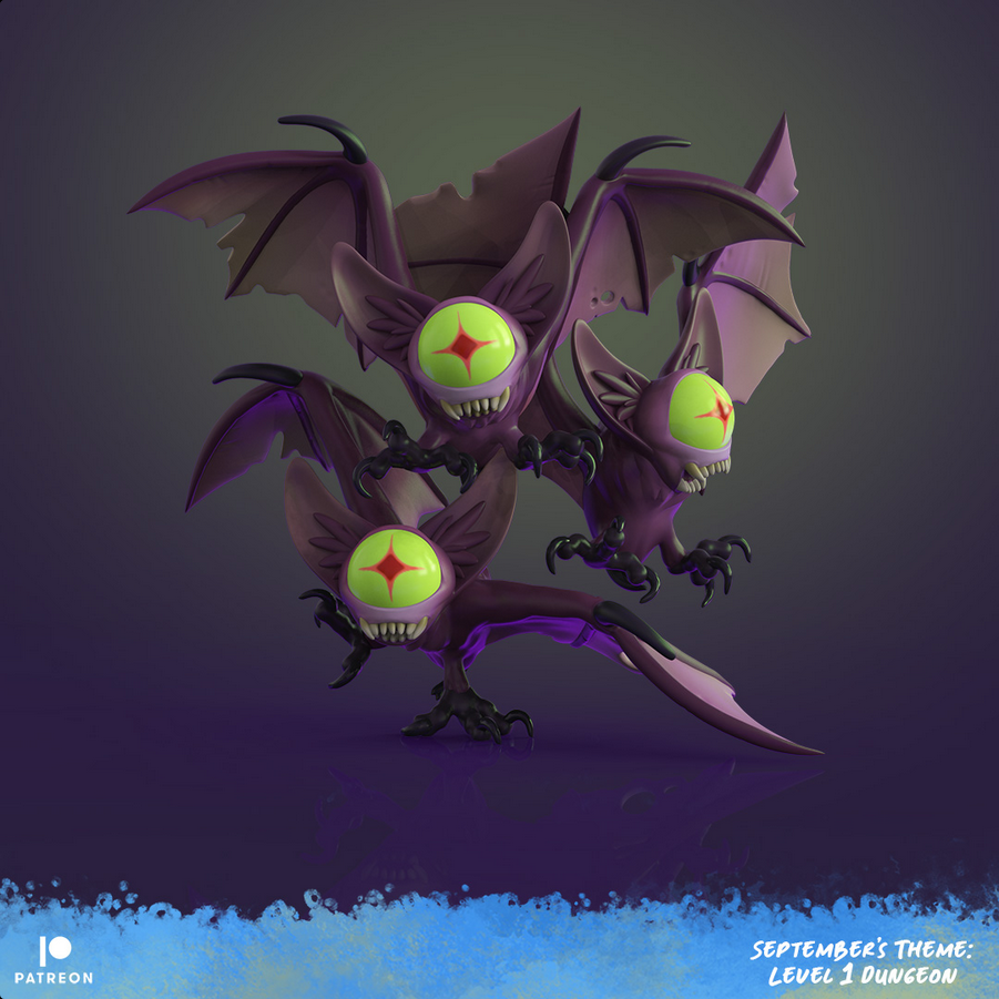 FFA - Level 1 Dungeon - Eye Bats