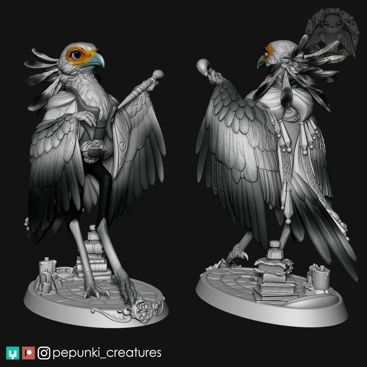 Pepunki Creatures - Secretary Bird
