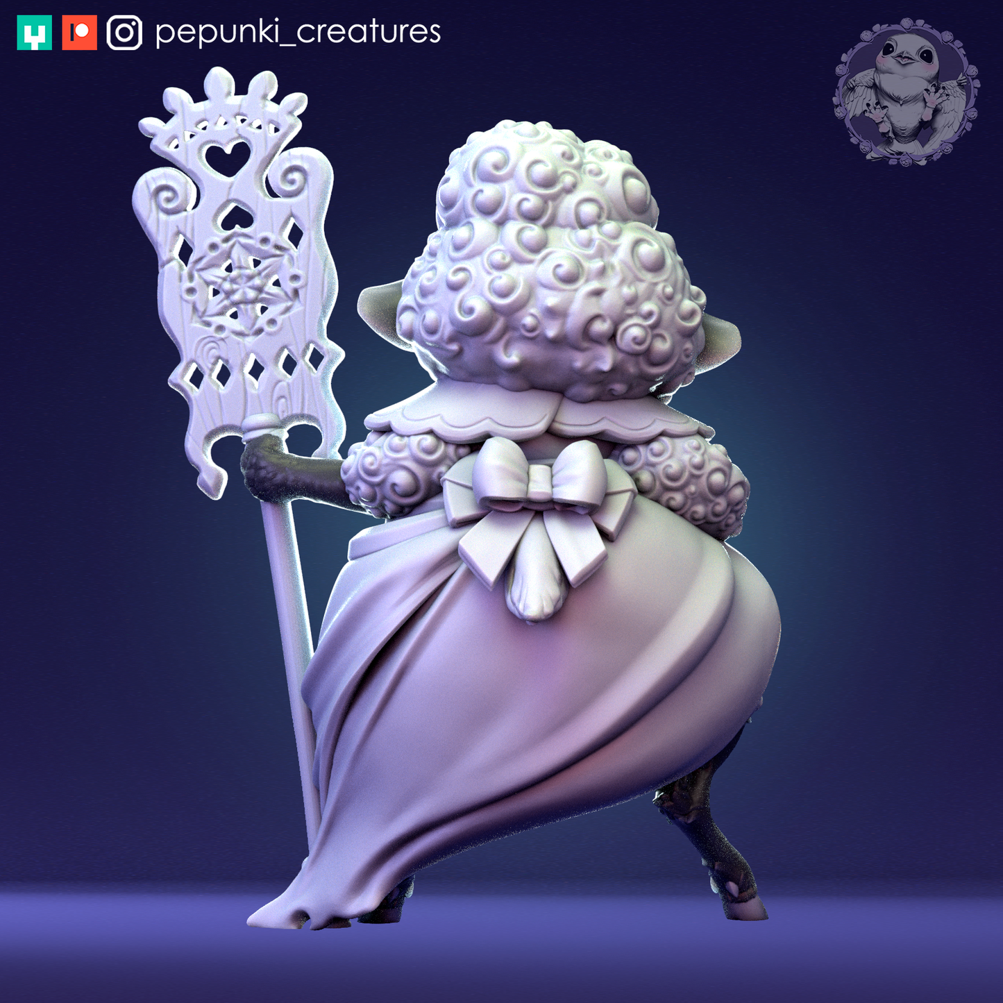 Pepunki Creatures - Sheep-Herdess