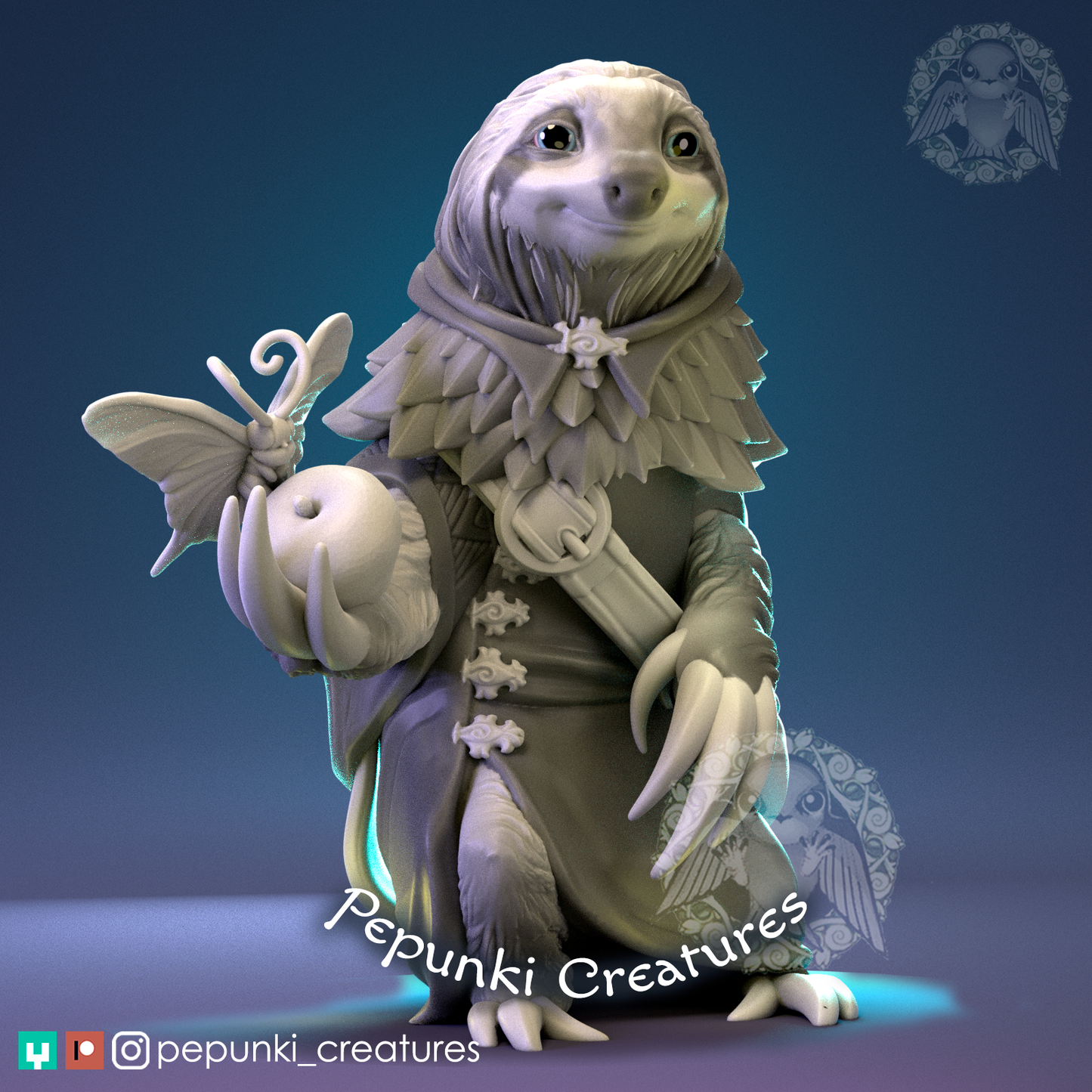 Pepunki Creatures - Sloth Farmer