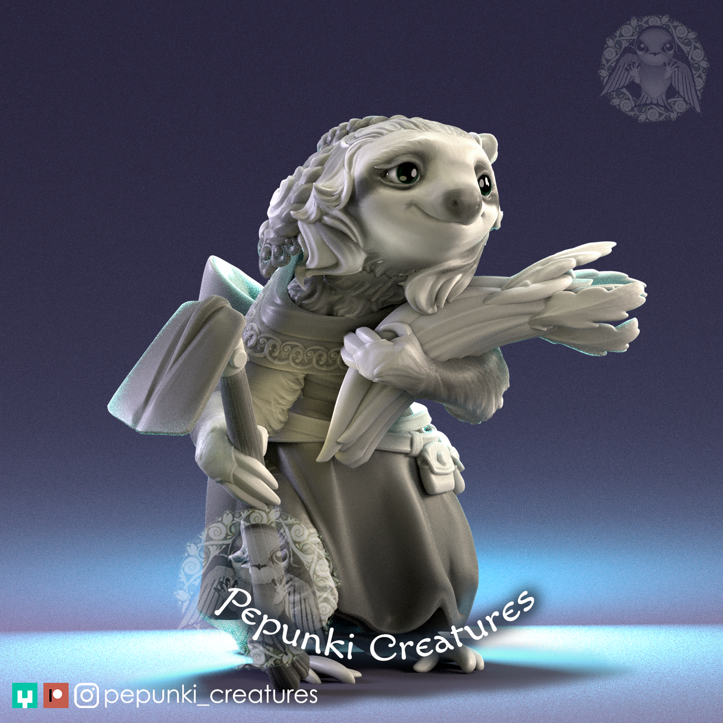 Pepunki Creatures - Sloth Farmwife